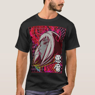 Camiseta Animação estética de retrowave japonesa Vaporwave