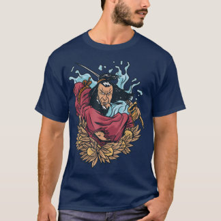 Camiseta Animação guerreira Samurai amante de manga japonês