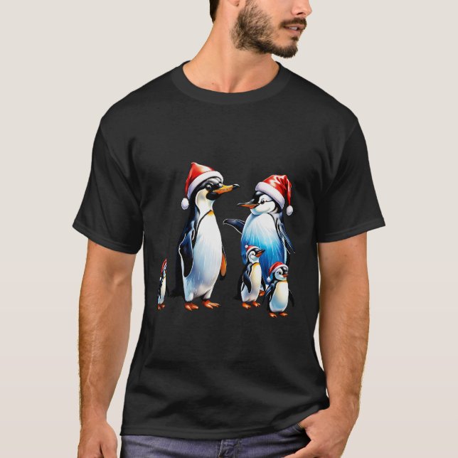 Camiseta Animada e convidativa ilustração de Natal (Frente)