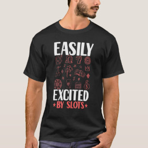 Camiseta Animado Com Facilidade Com O Jogo Do Jogador De Sl