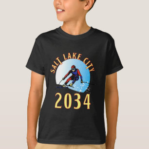 Camiseta Animado para 2034 para salt lake city utah