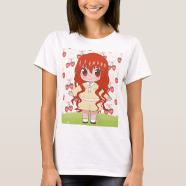 Camiseta animadora com flores