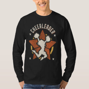 Camiseta Animadora de Torcida Líder de Torcida Vintage Retr