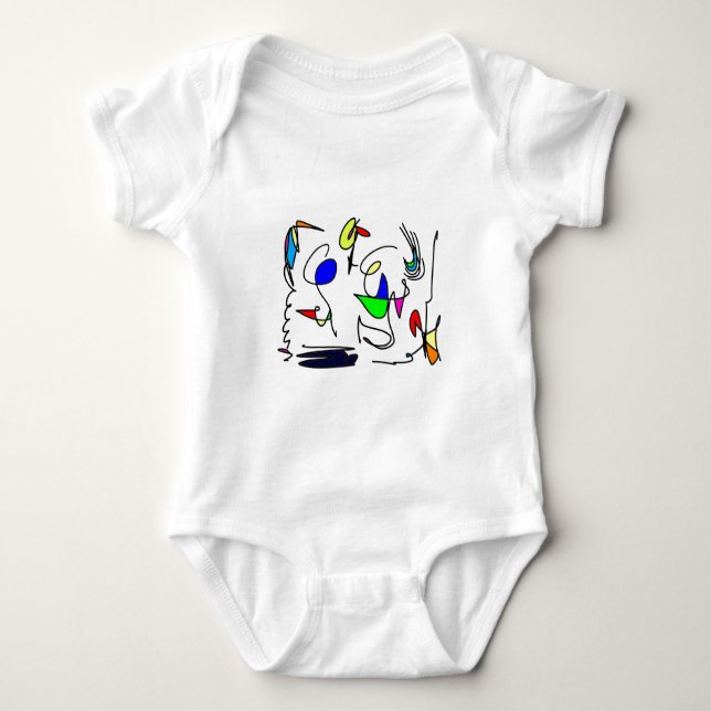 Camiseta animais abstratos (Frente)