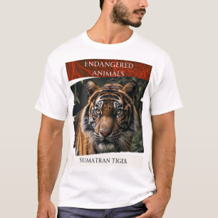 Camiseta Animais Ameaçados - Sumatran Tiger