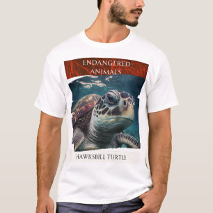 Camiseta Animais Ameaçados - Tartaruga Hawksbill