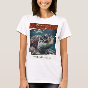 Camiseta Animais Ameaçados - Tartaruga Hawksbill