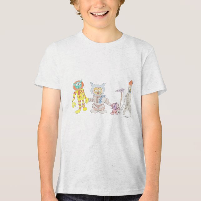 Camiseta Animais Astronautas (Frente)