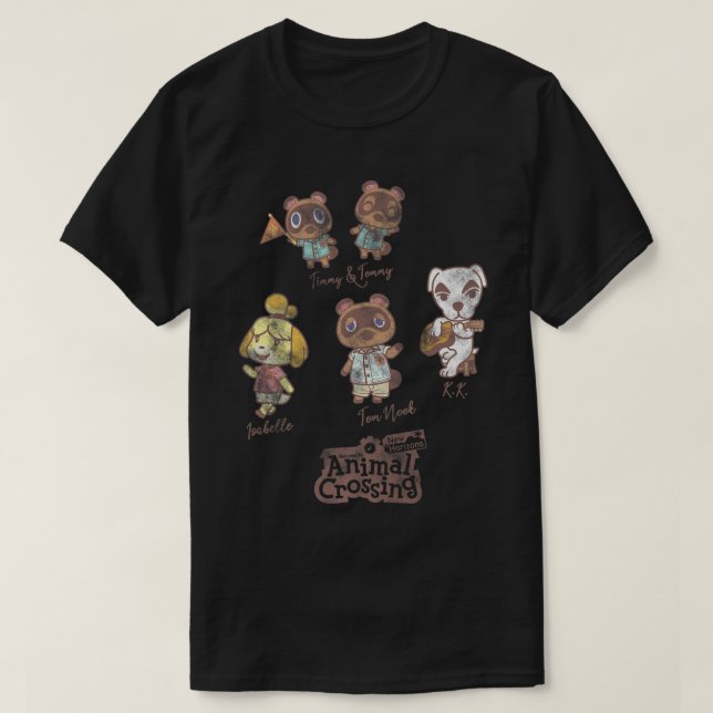 Camiseta Animais Atravessando Novos Horizontes Grupos Nomes (Frente do Design)