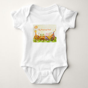 Camiseta Animais bonitos do bebê no trem de Choo Choo