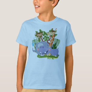 Camiseta Animais bonitos do safari