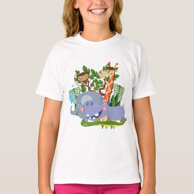 Camiseta Animais bonitos do safari (Frente)