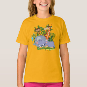 Camiseta Animais bonitos do safari