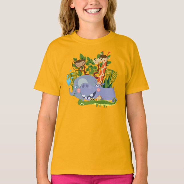 Camiseta Animais bonitos do safari (Frente)