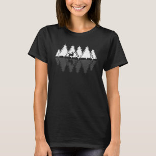 Camiseta Animais Cervos Árvores Ao Ar Livre Natureza Vida S