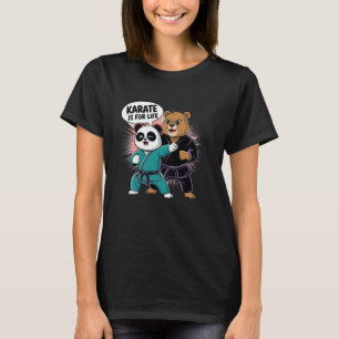 Camiseta Animais Clássicos Fofos de Karatê - Artes Marciais
