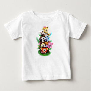 Camiseta Animais Coloridos Safari