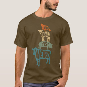 Camiseta Animais Comedores Vegetarianos É Estilo De Vida Ve