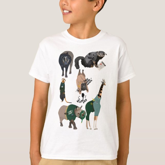 Camiseta Animais como Zookepers (Frente)