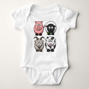 Camiseta Animais /Creeper do pátio/Barnyard