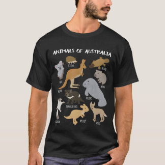 Camiseta Animais da Austrália Amante de Animais Australiano
