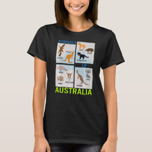 Camiseta Animais Da Austrália Native G'day australiana Auss