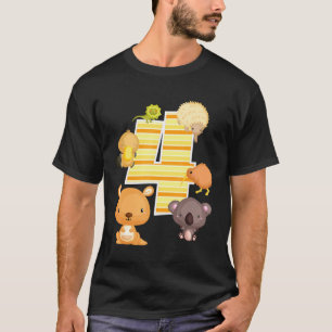 Camiseta Animais da Austrália Quarto Aniversário Kangaroo K