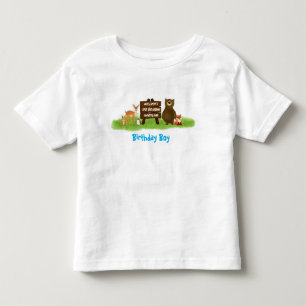 Camiseta Animais da Festa da Floresta Rústica Convidado de 