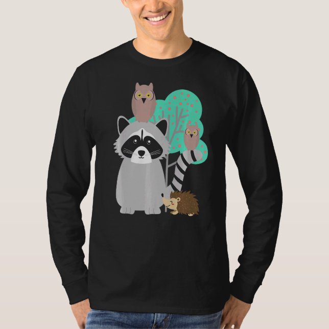 Camiseta Animais Da Floresta Coruja-De-Cerrado (Frente)