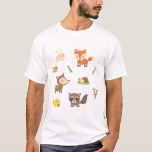 Camiseta Animais da Floresta Marinha