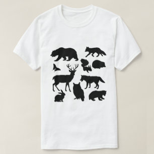 Camiseta Animais Da Floresta, Vida Selvagem