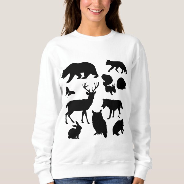 Camiseta Animais Da Floresta, Vida Selvagem (Frente)