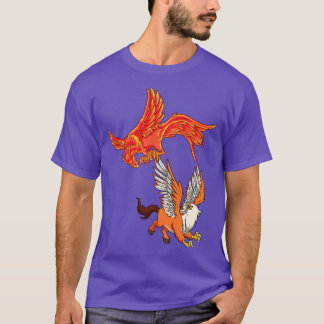 Camiseta Animais da mitologia Phoenix vs Hipógryph