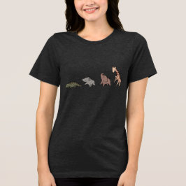 Camiseta Animais da Savana (Elefante, Girafa, Crocodilo & R