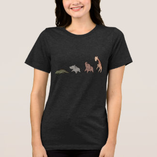 Camiseta Animais da Savana (Elefante, Girafa, Crocodilo & R