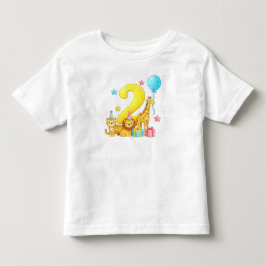 Camiseta Animais da Selva para 2º Aniversário"