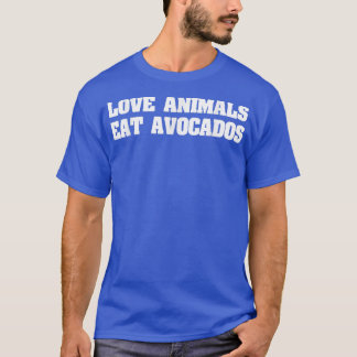 Camiseta Animais De Amor Comem Avocados, Vegan Veganer