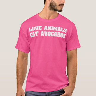 Camiseta Animais De Amor Comem Avocados, Vegan Veganer
