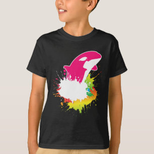 Camiseta Animais De Baleia Assassinos Criaturas Coloridas O