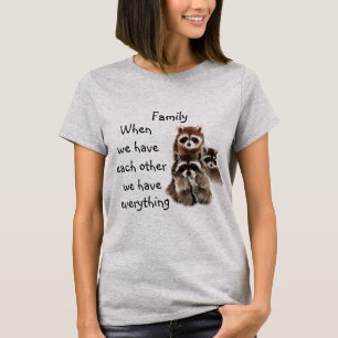 Camiseta Animais de caça divertidos com citações da família