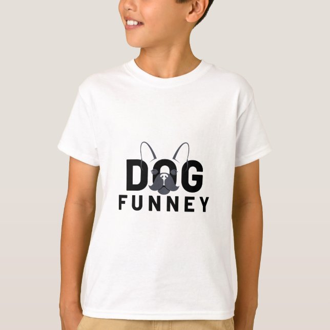 Camiseta animais de estimação, cão fuuney, animais de estim (Frente)