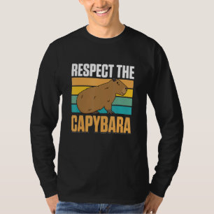 Camiseta Animais de Estimação Capivara Respeite a Capivara