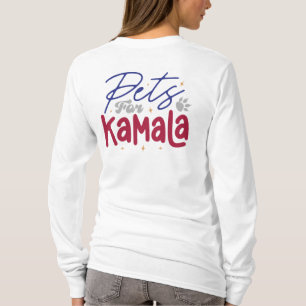 Camiseta Animais de estimação para Kamala Harris 2024