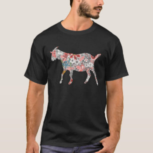 Camiseta Animais De Fazenda De CAPOEIRA Floral Para Farmer