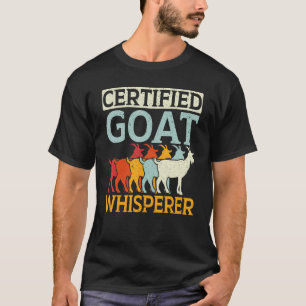 Camiseta Animais de Fazenda de Whisperer Ranch de Caprinos 