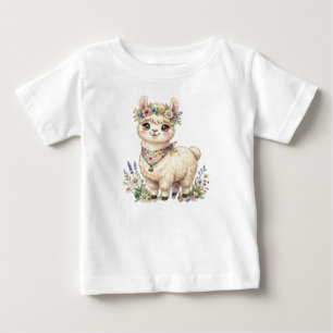 Camiseta Animais de Fazenda Fofos-Alpaca