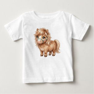 Camiseta Animais de Fazenda Fofos-Pônei