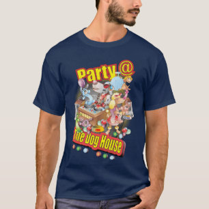 Camiseta Animais de Festa na Casa de Cachorros engraçado