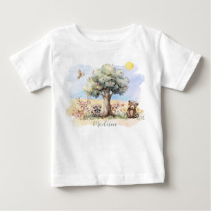 Camiseta Animais De Floresta Whimsical