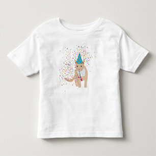 Camiseta Animais de Gato Engraçados Fazendo Festa